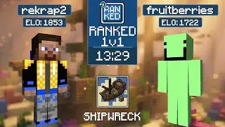 rekrap2 vs fruitberries | MCSR Ranked | Shipwreck Seed
