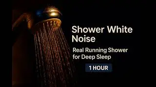 Shower White Noise | Real Running Shower for Deep Sleep | 1 Hour