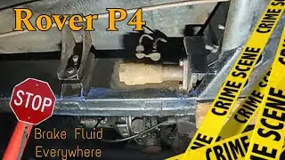 Rover P4 — снятие главного тормозного цилиндра + покраска днища