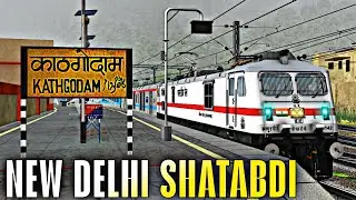 12039 KATHGODAM NEW DELHI SHATABDI EXPRESS HEAVY FOG DUTY TIIC ROUTE / MSTS LIVE