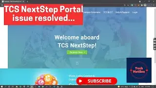 TCS NextStep Portal not working | TCS NextStep Portal resolved | TCS NextStep Portal login issue