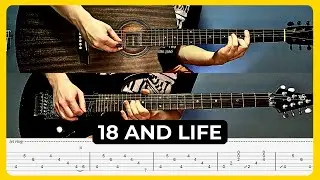 18 and Life - Skid Row | Tabs | Guitar Lesson | Cover | Solo | Tutorial | All Guitar Parts