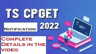 TSCPGET NOTIFICATION 2022 || PG ENTRANCE TEST 2022 || LAST DATE AND NOTIFICATION COMPLETE DETAILS