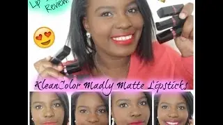 First Impressions & Review: KleanColor Madly Matte Lipsticks!