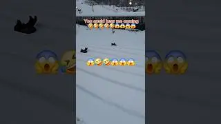 Scariest moment ever 😱🤣 #snow #scary #funny #snowtubing