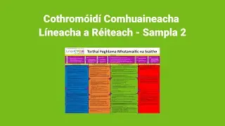Cothrom&oacute;id&iacute; Comhuaineacha L&iacute;neacha a R&eacute;iteach - Sampla 2