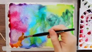 Watercolor Painting Abstract / Oddly Satisfying Visual ASMR