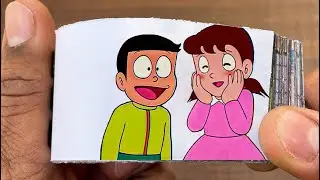 Doraemon Cartoon Flipbook #309 | Nobita's Son Meets Shizuka Flip Book | Flip Book Artist 2026