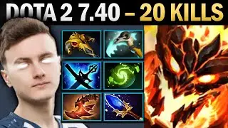 Shadow Fiend Pro with 20 Kills and Vyse - Dota 7.41