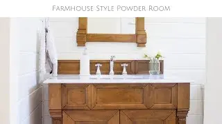 Farmhouse Style Powder Room Tour