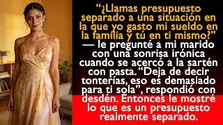 “¿Llamas presupuesto separado a una situación en la que yo gasto mi sueldo en la familia y tú...”