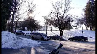 People ignoring a stop sign in Vancouver