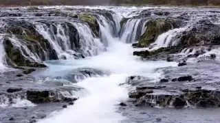 Bruarfoss Waterfall in Iceland