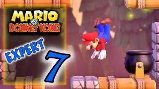 Mario vs Donkey Kong - Level Expert 7 - Perfect Gold Star Level EX-7 - All Presents (Gifts) EX7