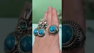 Комплект Банты. Смитсонит. Изготовлено на заказ!