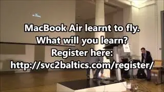 MacBook Air flies to SVC2Baltics conference