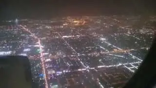 Saudia A330-300(HZ-AQD). Night take off from Dubai (DXB) & landing at Jeddah (JED)
