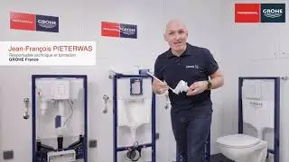 GROHE | Le b&acirc;ti support Rapid SL - Installation du r&eacute;gulateur de chasse