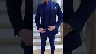 Own Your Look: Navy Blue Fiore Look Unleashed! | Sebastian Cruz Couture Suits