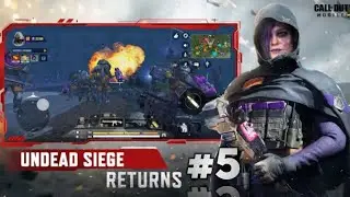 Undead Siege Hard Mode  Gameplay in season 9 Call of duty mobile #callofdutymobile #codm #codmobile