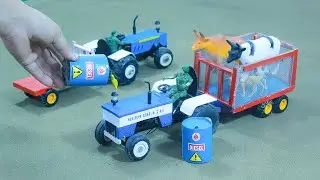 Diy tractor making mini diesel engine science project | farm animal transport @meroidea63164