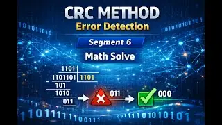 Error Detection |  CRC (Cyclic Redundancy Check) | Segment 6 | Data Communication