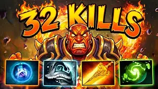 32 Kills Ember Spirit Solo Carry ! Ember Spirit Dota 2 Carry Safe Lane Pro Gameplay Guide Build 7.40