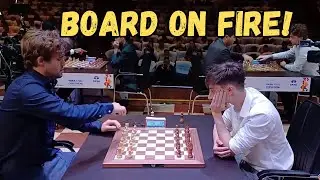 Board on Fire! Magnus Carlsen vs Daniil Dubov