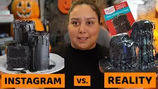 Trying a Spooky Candle Cupcake Recipe for Halloween! 🎃🕯️Vlogtober Day 15