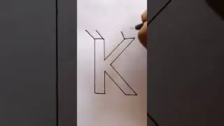 3d K drawing