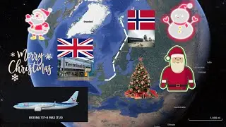 Annual Christmas flight from Longyearbyen to London(ENSB-EGLL)- 25/12/2027