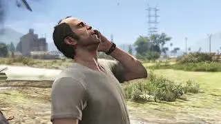 Michael & Trevor shoot down jet #gta5 #gta5gameplay grand theft auto v