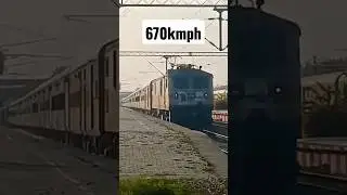 Train at 670kmph LHB train high speed Action 🔥#speed #shorts #viral #trending #youtube