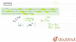 ._(92)U^(238) is a natural alpha-emitter. After alpha-emission the residual nucleus U_(X1) in tu...