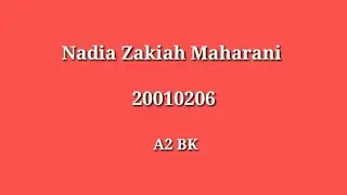 [BEEP TEST] Nadia Zakiah Maharani A2BK
