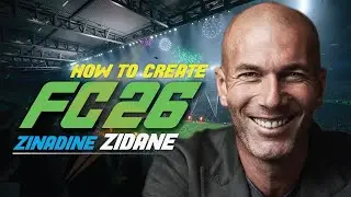 EA FC 26 | How to create Zinedine Zidane in Manager Career Mode? Face Tutorial
