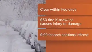 Maine law: Clear snow off your car