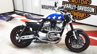 BIKE WRAPPING - HARLEY DAVIDSON American Flag decoration
