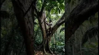 Building a Tree Rest Shelter Using Wooden Branches
