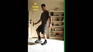 20 instep stalls alternating feet #hackysack #footbag #tricks