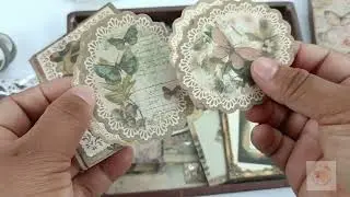 Unboxing The Garden Note Vintage Scrapbook Journaling Set