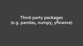 【廣東話】【Python常用Module】3. Third-party packages (e.g. pandas, numpy, yfinance)