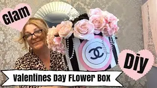 CHANEL VALENTINES DAY FLOWER BOX | CHANEL INSPIRED