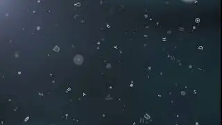 background with abstract flying letters