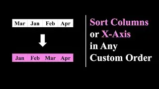 PowerBi: Sort Columns / X-Axis in Any Custom Order