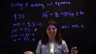 Writing and Modeling Equations