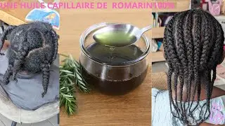 Romarin 100 % pour booster la croissance et la sant&eacute; de cuir chevelure est longueur #haircare 