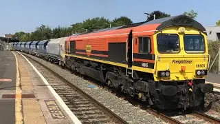 Class 66605 & 66952 Departing Lawrence Hill Station 
