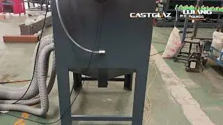 Horizontal sand blasting machine