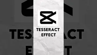 How To Add Tesseract Effect In Capcut||#bharateditz #shorts